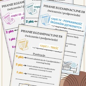 Pisanie Egzaminacyjne E8 - ćwiczenia i podpowiedzi | cz. I-IV